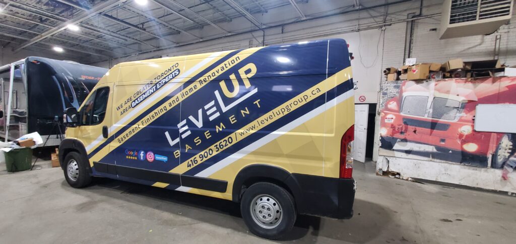 Level Up Basement Van Full Wrap - Printam