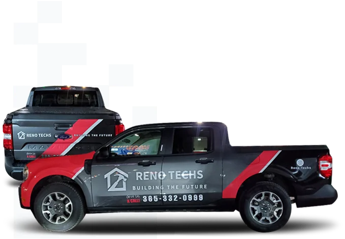 Pickup Truck Wrap For Business Advertisement