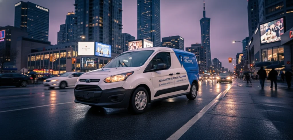 Ford Transit Connect Van Wrap for LASER ABLATOR in Mississauga 1 Ford Transit Connect Van Wrap