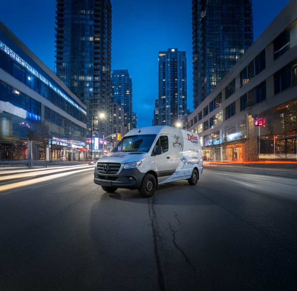 Mercedes-Benz Sprinter Van Wrap for Deluxe Plumbing in Mississauga, ON 2 Van Wrap for Deluxe Plumbing