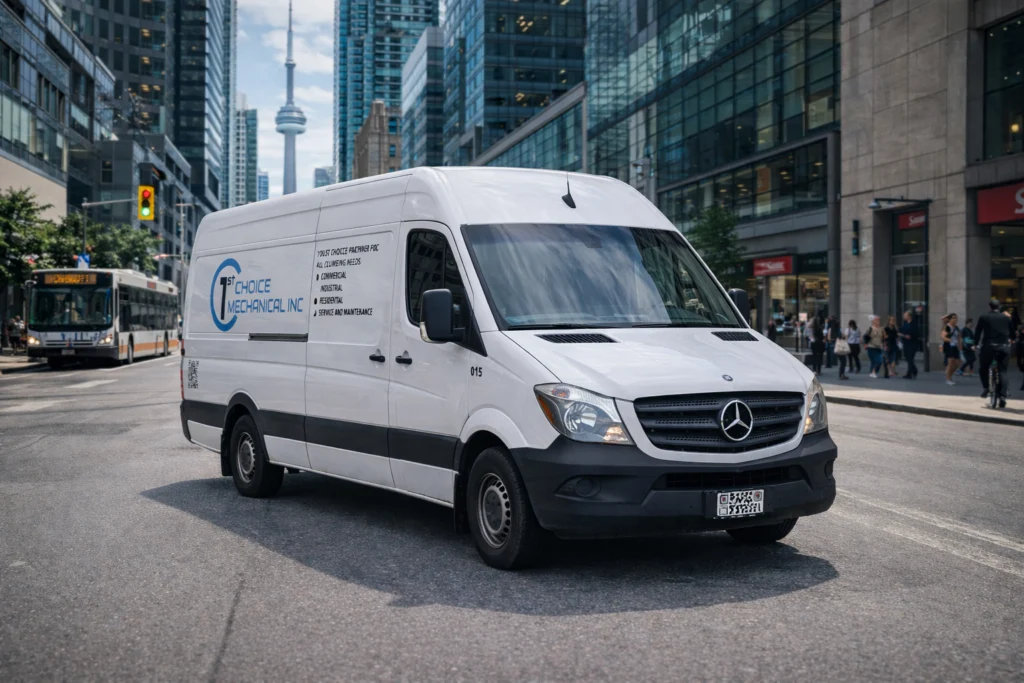 Commercial Van Wrap for 1st Choice Mechanical Inc in Toronto, ON 1 1st Choice Mechanical Inc