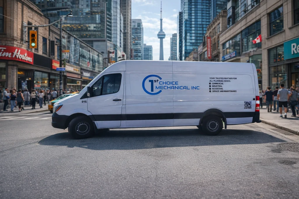 Commercial Van Wrap for 1st Choice Mechanical Inc in Toronto, ON 2 Commercial Van Wrap