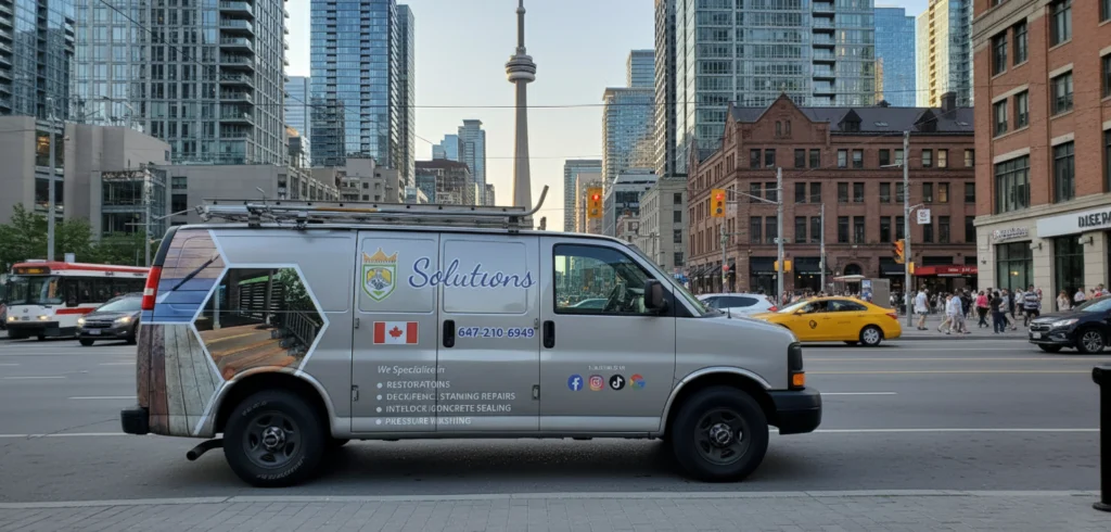 GMC Savana Van Wrap for Cleaning Solutions Canada in Mississauga 1 GMC Savana Van Wrap