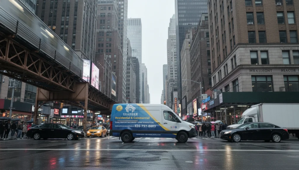 Mercedes-Benz Sprinter Partial Van Wrap for Shaheer Home Renovations in Toronto 1 Mercedes-Benz Sprinter Partial Van Wrap